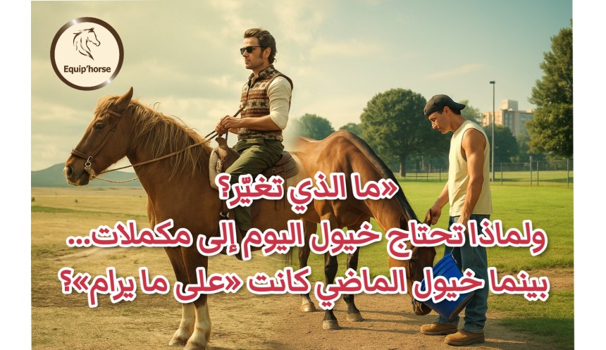 Why do modern horses need more supplements than those of the past?